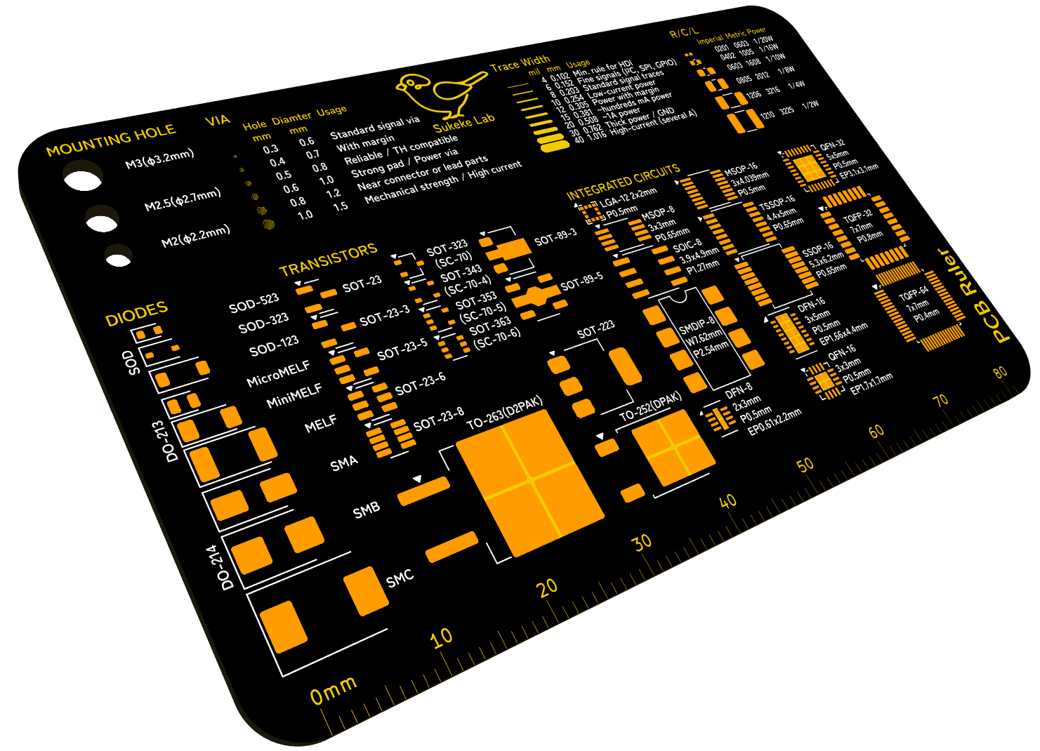 PCB Ruler 3D Preview
